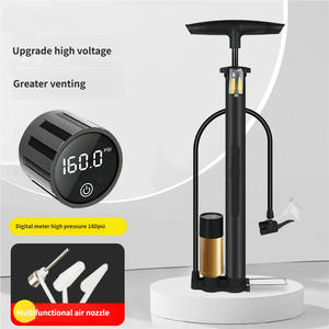 Gonfleur portable haute pression 160 PSI, aiguille à air multifonctionnelle, <span class=keywords><strong>pompe</strong></span> universelle pour vélo, véhicule électrique - Product Image 1