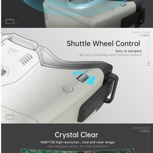 Gafas FPV Skyzone Cobra X V2 Originales, 1280x720, 5.8Ghz, 48CH, Receptor RapidMix, con Rastreador de Cabeza y DVR para RC - Product Image 4