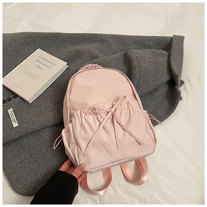 Mochila Doble de Nailon con Cierre de Cremallera Pequeña, de Color Sólido, Artística y Moderna, para Estudiantes, Marca Family <span class=keywords><strong>Gina</strong></span> Girls' - Product Image 1