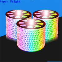 100m led RGB ip65 wifi télécommande DMX crismas étanche flexible DMX 110V 220V RGB bande lumineuse