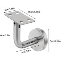 Supports pivotants réglables en métal robuste en acier inoxydable 304 Support mural Main courante d'escalier Supports de main courante Étagère pour escalier