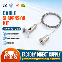 Vente en gros de coupleur de support de câble en fil d'acier pince de câble éclairage plafond suspendu kit de suspension de fil pour lampes suspendues