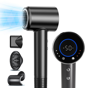 Professional Hairdryer Multi Heat Settings Hair Care Hair Blow <strong>Dryer</strong> Fast Smart Led Negative Ionic Hair <strong>Dryer</strong> With Diffuser - Product Image 1