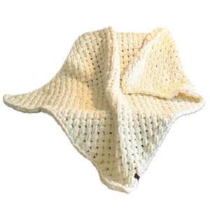 Manta de sofá tejida a mano, 130x170cm, color sólido, rectangular, para el hogar, dormitorio, sala de estar, cálida y cómoda, para cama - Product Image 3