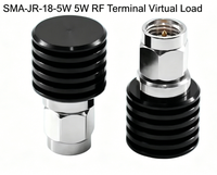 S MA-JR-18-5W-1 5W Résistance de terminaison RF DC-18GHz, Faux-récepteur coaxial S MA Mâle 50 Ohms en acier inoxydable