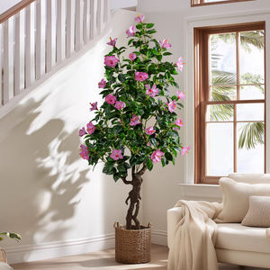 Meistverkaufter UV-beständiger Künstlicher Blumenstaukelbaum aus Kunststoff mit Rosa Blüten für Geburtstag, Heim- und Ladendekoration - Product Image 3