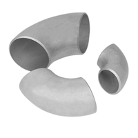 Coude à long rayon 45, 90, 180 degrés en acier inoxydable de 5 pouces (127 mm) pour système de tuyauterie de centrale électrique