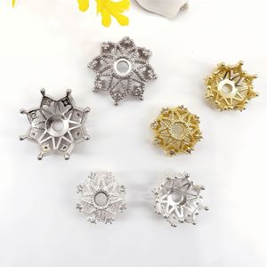 เครื่องประดับลิเซิง หมวกดอกไม้ ทอง 14K สีทองคงทน ประดับเพชรซิคอน ลายฉลุ สำหรับสร้อยข้อมือ สร้อยคอ อุปกรณ์ DIY - Product Image 2
