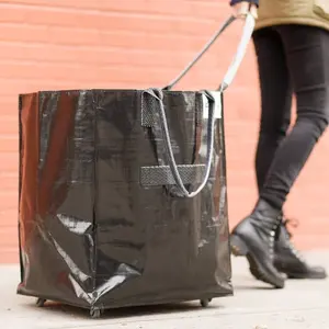 حقيبة متحركة للسفر سعة كبيرة قابلة للطي ومتعددة الوظائف مخصصة من المصنع مع حقيبة تسوق بعجلات