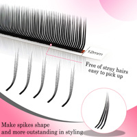 CoMango Extensions de cils préfabriquées 3D 5D 6D Spikes Angel Bloom Easy Fan Volume Naturel Flora C D LU(M)