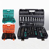 Ensemble d'outils mécaniques en acier Cr-V de 172 pièces, kit d'entretien automobile et domestique, cadeau d'affaires, boîte à outils en chrome vanadium pour voiture