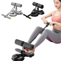 Equipo de Ejercicio Abdominal con Ventosas y Soporte para Tobillos, Dispositivo de Fitness Ajustable para Entrenamiento Deportivo y Físico