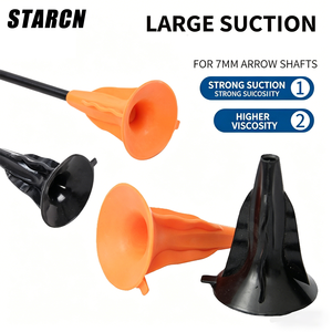 Tête de flèche en caoutchouc souple à grande <span class=keywords><strong>ventouse</strong></span> pour tiges de 7 mm, forte adhérence pour le tir à l'<span class=keywords><strong>arc</strong></span> sécurisé des enfants et la pratique de la cible - Product Image 1
