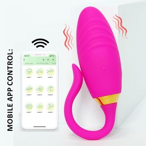 Kablosuz Bluetooth uzun mesafe App uzaktan kumanda vibratör kadınlar için çift titreşimli külot oyuncaklar için yumurta seks oyuncak atlama - Product Image 5