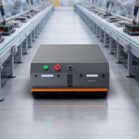 Robot AGV à Navigation Magnétique et Évitement d'Obstacles par Laser pour la Manutention Automatisée des Matières Premières en Usine Intelligente et le Transfert de Cargaisons en Entrepôt