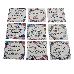 Tarjetas de Afirmación de Salud Mental para Niños, Cuadradas, Impresión Personalizada, Bajo MOQ, Coloridas, Positivas, Hechas de Papel - Product Image 2