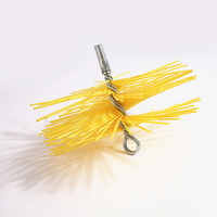 Brosse de nettoyage circulaire de qualité industrielle pour cheminée de cheminée Brosse de nettoyage de cheminée en fil plat