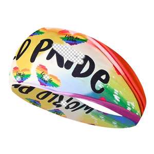 Diadema Deportiva Arcoíris LGBTQ, Absorbente de Sudor, para <span class=keywords><strong>Yoga</strong></span>, Accesorios para el Cabello, Venta al Por Mayor - Product Image 4
