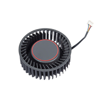Ventilador de Repuesto para GPU de 75 mm, Ventilador de Refrigeración Radial PWM de 4 Pines para Tarjeta Gráfica NVIDIA RTX Turbo Edition
