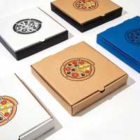 Boîte à pizza personnalisée, petit MOQ, délai de livraison rapide, logo personnalisé, emballage en carton ondulé, boîte rigide pour l'expédition de pizzas