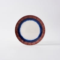Vente en gros d'assiettes en céramique écologiques de style japonais, ensembles de vaisselle, ustensiles en porcelaine au design classique pour la maison, hôtels, camping