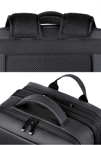 Custom Expandable Usb Port Men Waterproof <b>Computer</b> Laptop Business Travel <b>Backpack</b> - Product Image 2