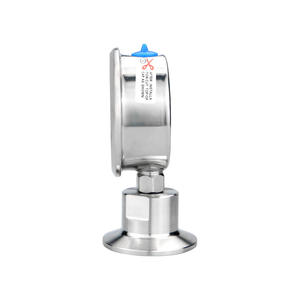 Nuevo tipo de abrazadera, medidor de presión de diafragma sanitario, calibre radial de 6mpa, instrumentos de alta precisión - Product Image 2