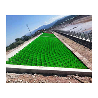 Grille géocellulaire commerciale en PEHD pour stabilisation de gravier, allées d'accès incendie et bases de parkings, 50mm 100mm 150mm 200mm