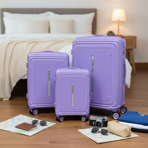 Factory 3 Pcs/set PP Luggage <strong>Lightest</strong> <strong>Suitcase</strong> Bag Zipper case <strong>Suitcase</strong> Travel Luggage Set for Outdoors - Product Image 1