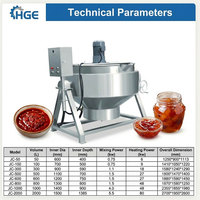 Marmite de cuisson industrielle moyenne à double enveloppe, électrique, entièrement automatique, économe en énergie, en acier inoxydable 304, pour la production de pâte en cave de vinification