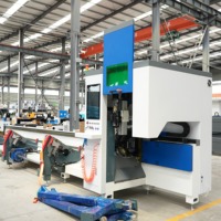 Machine de découpe laser à fibre CNC économique 1500W pour tubes en acier au carbone, acier inoxydable, aluminium et cuivre