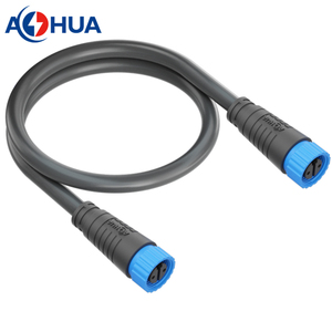 <span class=keywords><strong>AHUA</strong></span> Factory IP68 10A potencia impermeable 2 pines Conectores eléctricos macho hembra enchufe con carcasa de nailon cobre chapado en oro - Product Image 6