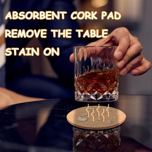 Cork <strong>Coasters</strong> <strong>for</strong> <strong>Drink</strong> Personalised Engraving Print Custom Logo Wholesale Non-Slip Coffee <strong>Drink</strong> Cup Cork Wooden <strong>Coasters</strong> - Product Image 3