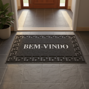 Tapis en PVC modernes antidérapants et résistants à la corrosion, tapis d'entrée personnalisés avec logo, tapis de porte d'entrée embossés pour la maison - Product Image 5