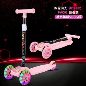 Patinete Infantil de 3 Ruedas con Luces, Ajustable en Altura y Plegable, para Niños de 2 a 12 Años - Product Image 6