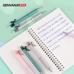 Bút xóa được Genvana Erasable+color+pens dễ thương, 3 màu mực, kẹp hình chim dễ thương, bút xóa được dạng rút Kawai - Product Image 2