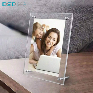 Dsp Việt Nam Nhà máy tùy chỉnh kích thước hai mặt hình chữ nhật rõ ràng hiển thị <span class=keywords><strong>Acrylic</strong></span> từ hình ảnh khung nam châm khối khung ảnh - Product Image 2