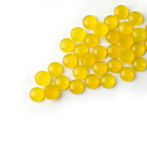 प्राकृतिक पीले चल्सीडोनी रत्न प्राकृतिक रत्न बैच आकार और आकार के गोल प्राकृतिक ढीले जेस्टोन बैच - Product Image 2