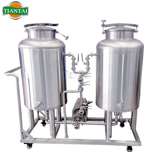 Système de brassage de micro-brasserie Tiantai clé en main de 800 <span class=keywords><strong>litres</strong></span> 7BBLS complet en SUS304 à chauffage direct à <span class=keywords><strong>2</strong></span> cuves avec <span class=keywords><strong>pompe</strong></span> PLC - Product Image 5