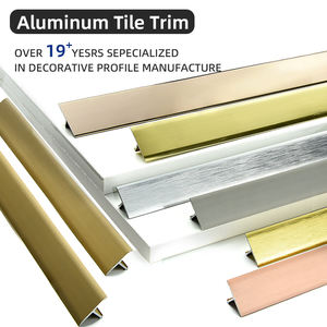 Profilé de plinthe en aluminium et acier inoxydable, bande décorative d'angle en T, pour carrelage, profilé LED pour salle de bain, étanche - Product Image 2