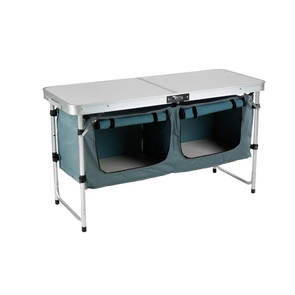 Luckyilu — Table pliante de Camping, sac de rangement, en aluminium, Table pliable, Portable
