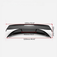 Aileron arrière GT double pont en fibre de carbone haute qualité à pression fixe pour Nissan 370Z Z34