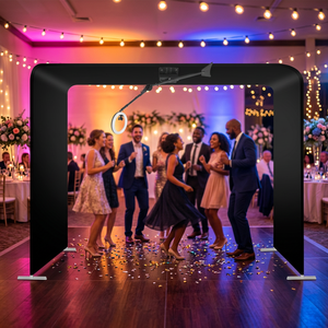 Sky <span class=keywords><strong>Video</strong></span> <span class=keywords><strong>360</strong></span> °   Photobooth <span class=keywords><strong>Selfie</strong></span> Overhead Top Spinner avec structure en treillis et moteur, compatible iPad et smartphone, machine de photomaton - Product Image 6