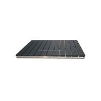 Bois plastique enduit de poudre noire Tailles facultatives Jardin Bistro Patio Cuisine Dessus de table carré extérieur