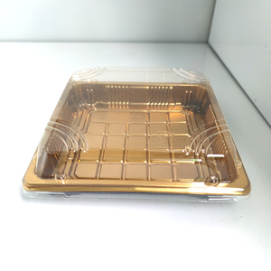 Récipient à sushi en plastique jetable à couvercle transparent avec couvercle plateaux à sushi jetables JY-81205 boîtes à sushi carrées - Product Image 4
