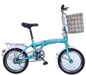 Sepeda anak kualitas tinggi 16 inci, sepeda pelajar, sepeda anak-anak dengan sepeda lipat murah untuk anak-anak, buatan Tiongkok dengan keranjang dan botol