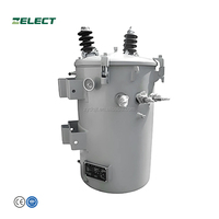 Prix du transformateur de puissance monophasé à haute tension monté sur poteau, 5 25 Kva 11kv 10kva 16kva 30kva 600kva