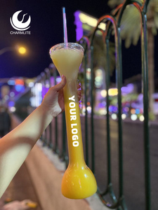 Gobelet à slushy à long col 28oz avec paille et couvercle en plastique PET, couleur personnalisée, pour événements et fêtes, avec logo personnalisé, vente en gros - Product Image 6
