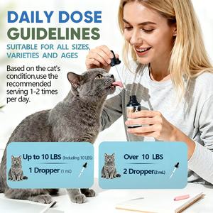 Жидкое средство для кошек и собак от золотистых утолщений в кишечнике с псилией, цитрусовой мякотью, яблочной крохой, цинком, метионином и Омега-3 в каплях - Product Image 5