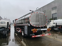 Camion-citerne FAW Fuel Bowser 12000Litres 15000 Litres Camion-citerne à carburant en acier inoxydable avec distributeur